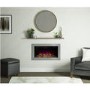 Be Modern 34" Brushed Steel Inset Electric Fire - Avella
