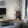 Be Modern Electric Cylinder Stove with Log Store - Tunstall