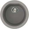 Reginox FOX-ROUND-TT 1.0 Round Bowl Regi-Granite Composite Sink Metaltek Titanium Grey