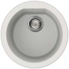 Reginox FOX-ROUND-W 1.0 Round Bowl Regi-Granite Composite Sink Granitetek White