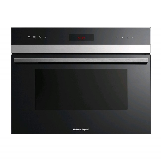 Fisher & Paykel FP80615 Compact Height Combination Microwave & Grill - Black