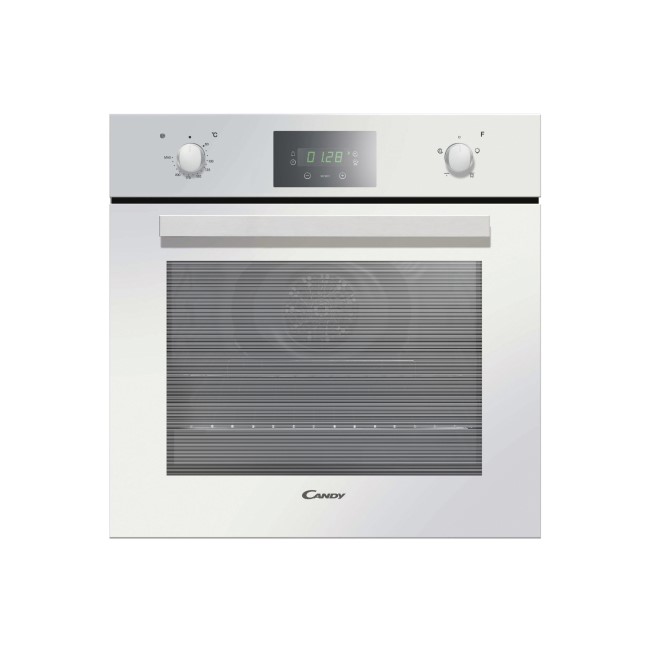 Candy FPE409/6W Plan Light 65L Single Fan Oven With Touch Control Programmer - White