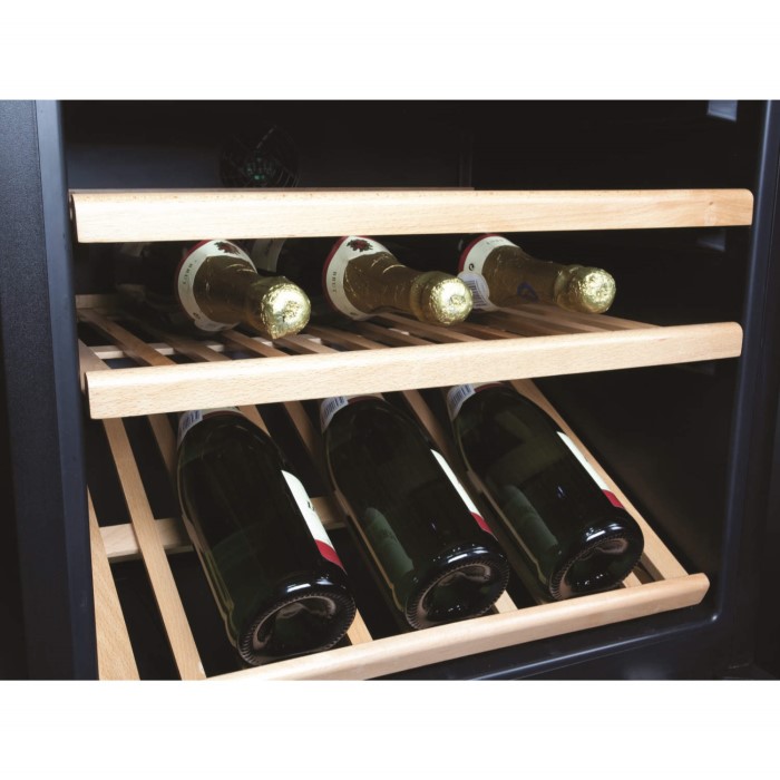 CDA FWV901BL 90cm High Builtin Dual Zone Wine Cooler Black