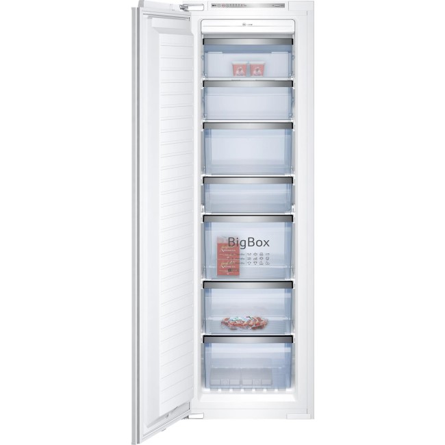 Neff G4655X7GB Series 4 56cm Wide Tall Frost Free Integrated Upright Freezer - White