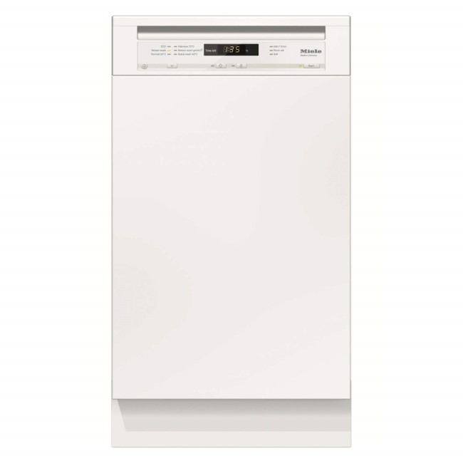 Miele G4700SCIBRWH G4700 Sci 45cm Wide 9 Place Slimline Semi-integrated Dishwasher - Brilliant White Control Panel