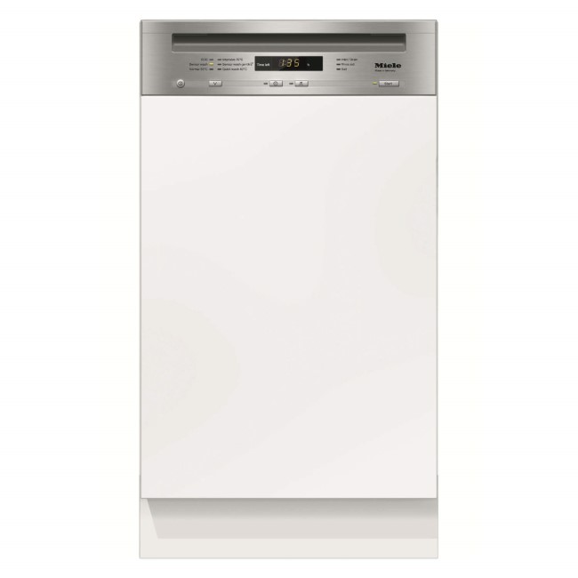 Miele G4700Sciclst G4700 Sci 45cm Wide 9 Place Slimline Semi-integrated Dishwasher - CleanSteel Control Panel