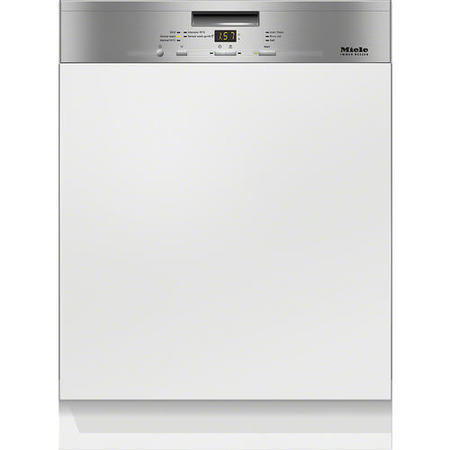 Miele G4920SCiclst G4920SCi 14 Place Semi-integrated Dishwasher With Cutlery Tray And CleanSteel Control Panel