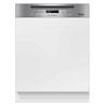 Miele G6410SCiclst 14 Place Semi-integrated Dishwasher With Cutlery Tray And CleanSteel Control Pane