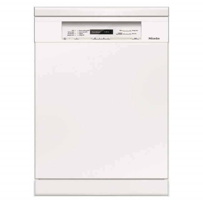 Miele G6512SC 14 Place Freestanding Dishwasher With 3D Cutlery Tray Brilliant White