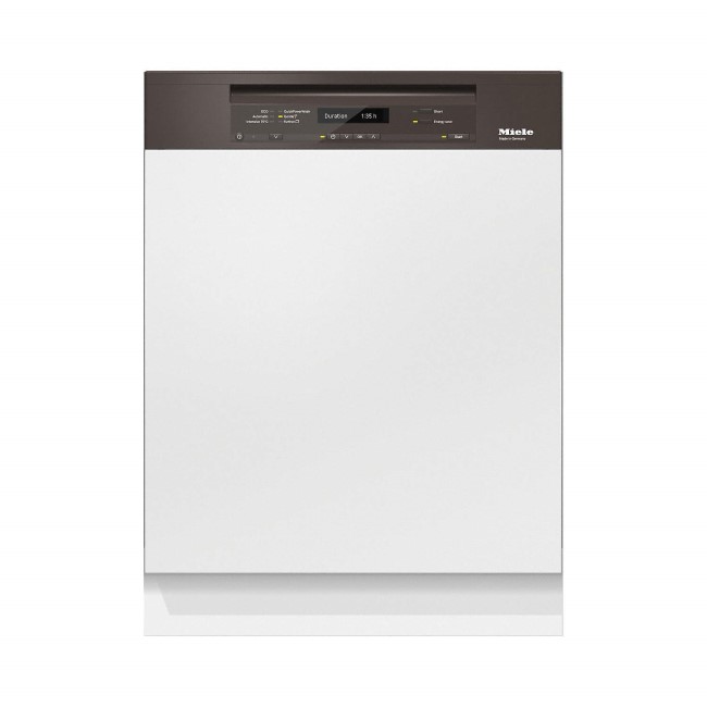 Miele G6730SCihvbr 14 Place Semi-integrated Dishwasher With Cutlery Tray Havanna Brown Panel