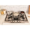 Hotpoint GC750X 75cm Wide Five Burner Gas Hob - Stainless Steel