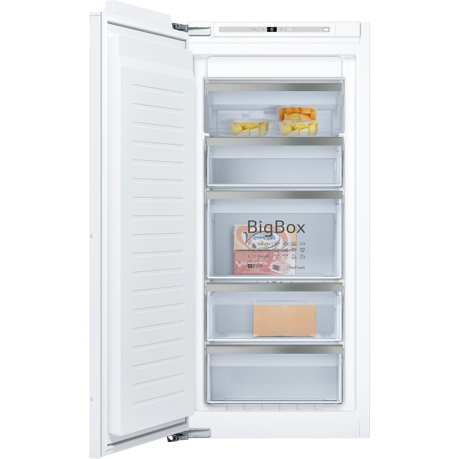 Neff GI7413E30G 56cm Wide Tall Frost Free Integrated Upright In-Column Freezer - White Finish