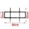 Super Slim Flat to Wall TV Bracket with Spirit Level for 32 - 70&quot; TVs - Universal VESA up to 600 x 400mm and 45kg Load