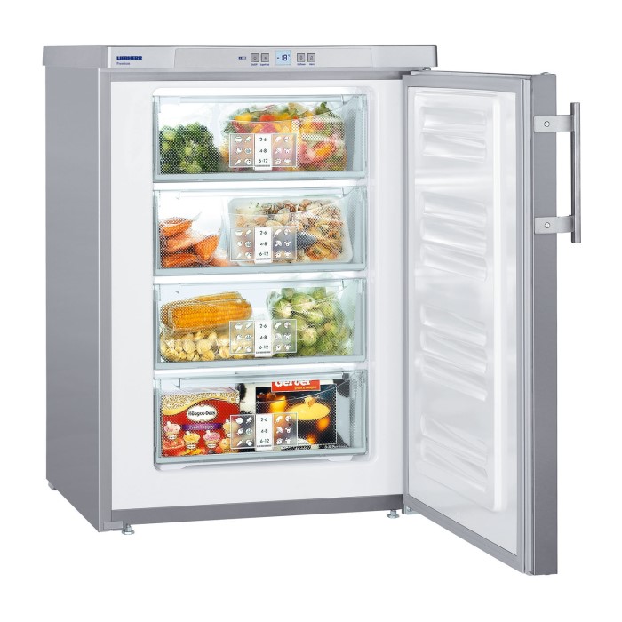 Liebherr GPESF1476 60cm Wide Freestanding Upright Freezer Stainless Steel Appliances Direct