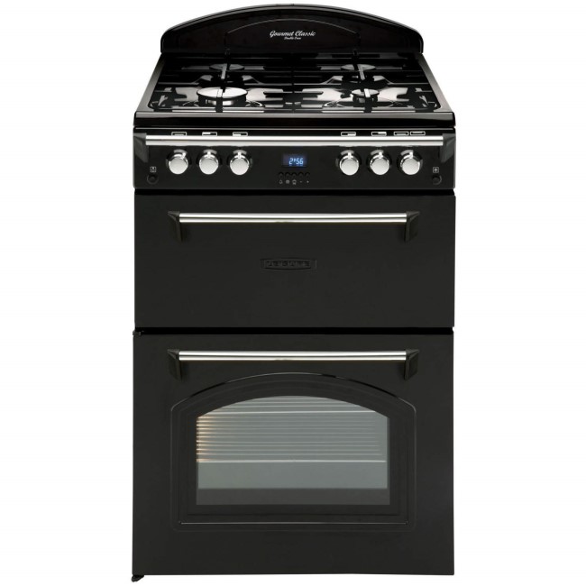 LEISURE GRB6GVK Heritage Double Oven 60cm Gas Cooker - Black