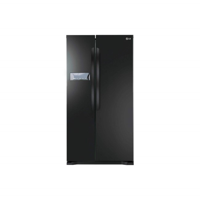 LG GSB325WBQV Basic American Fridge Freezer - Black