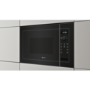 Neff H11WE60S0G 800W 20L Built-in Standrard Microwave Black For 60cm Wide Cabinet