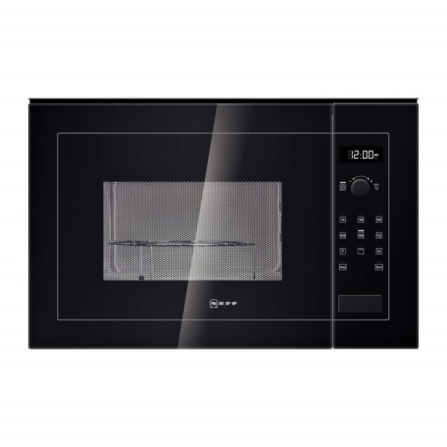 Neff H12GE60S0G 900W 25L Built-in Microwave With Grill Black