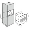 Miele H6100BMclst ContourLine 1000W Narrow Width Built In Combi Microwave Oven - Clean Steel