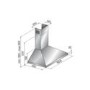 GRADE A3 - LEISURE H91PX 90cm Chimney Cooker Hood Stainless Steel