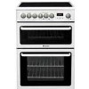 GRADE A1 - Hotpoint HAE60PS 60cm Double Oven Electric Cooker - Polar White