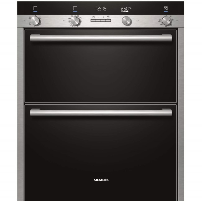 SIEMENS HB55NB550B iQ500 Multifunction Built-under Double Oven - Stainless Steel