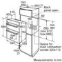 BOSCH HBM43B260B Classixx Electric Built-in Double Multifunction Oven - Black