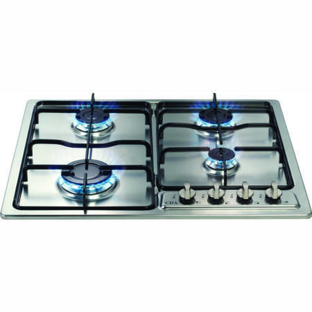 CDA HCG602SS 60cm Four Burner Gas Hob with FSD in Stainless steel