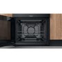 Refurbished Hotpoint HDM67G0CCB 60cm Double Oven Gas Cooker with Lid and Assisted Cleaning Black
