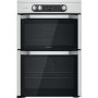 Refurbished Hotpoint HDM67I9H2CX 60cm Double Oven Induction Electric Cooker Stainless Steel