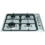 CDA HG6100SS Four Burner Gas Hob With Enamel Pan Stands Stainless Steel
