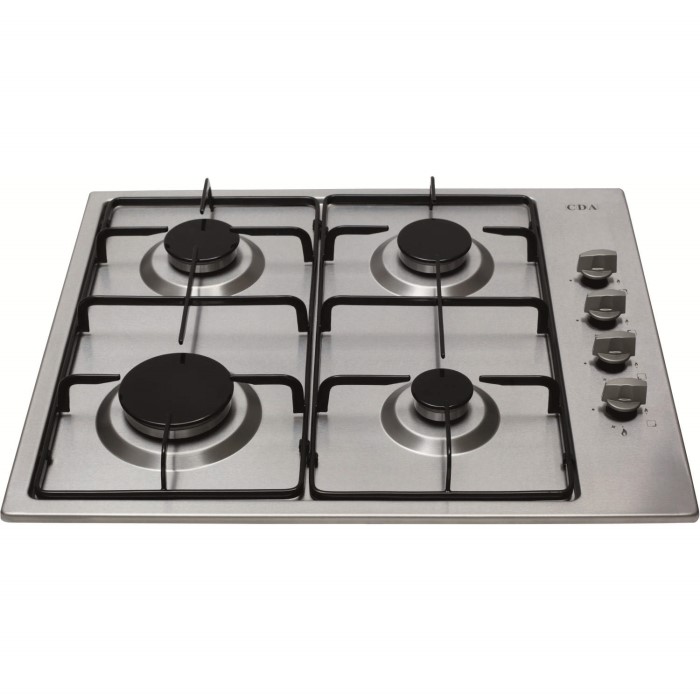 CDA HG6150SS 60cm Four Burner Gas Hob Stainless Steel Appliances Direct