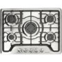 Nordmende HGW703IX Stainless Steel 70cm Gas Hob with Central Wok Burner Front Control