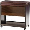 Hostess HL6200DB Connoisseur - Metal and Wood Effect Trolley - Dark Brown