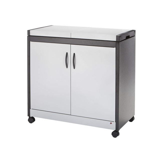 Hostess HL6232SV Connoisseur - Metal and Wood Effect Trolley - Silver