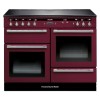 Rangemaster 104490 110cm Electric Range Cooker With Induction Hob Cranberry And Chrome