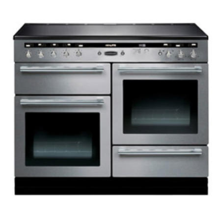 Rangemaster 104520 110cm Electric Range Cooker With Induction Hob Stainless Steel And Chrome
