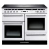 Rangemaster 104530 110cm Electric Range Cooker With Induction Hob White And Chrome