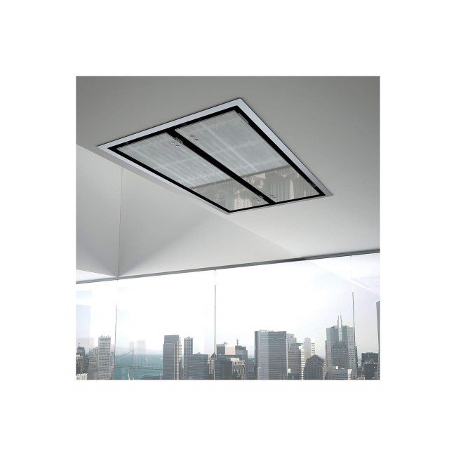 Best HOOD-BE-CE-11-GL Cirrus Ceiling Cooker Hood For Use With External Or Remote Motors Glass
