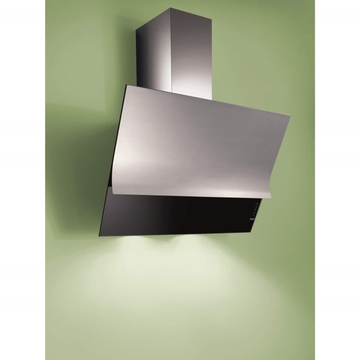 Best HOODBESF80BL Surf Angled 80cm Chimney Cooker Hood Black