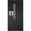 Haier HRF-628IN6 2-Door A+ Side By Side American Fridge Freezer With Ice And Water Dispenser Obsidian Black