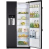 Haier HRF-628IN6 2-Door A+ Side By Side American Fridge Freezer With Ice And Water Dispenser Obsidian Black