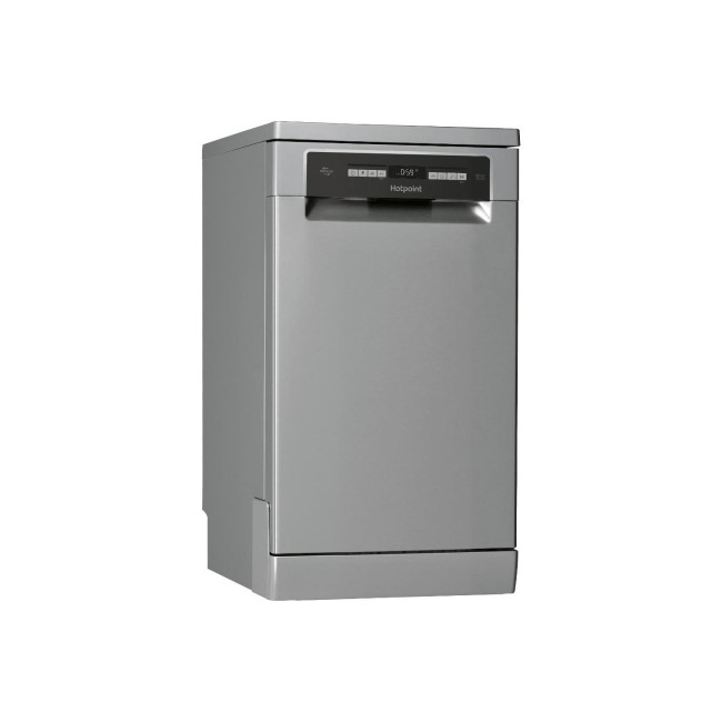 HOTPOINT HSFO3T223WX 10 Place Slimline Freestanding Dishwasher - Stainless Steel