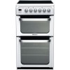 Hotpoint HUE53PS 50cm Double Oven Electric Cooker With Ceramic Hob - White