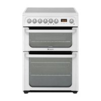 Hotpoint Ultima 60cm Double Oven Electric Cooker - White Hotpoint Ultima 60cm Double Oven Electric Cooker - White
