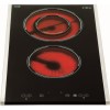 CDA HVC32SS Domino Touch Control Two Zone Ceramic Hob Black With Stainless Steel Trim