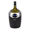 Hostess HW01MB Single Bottle Wine Cooler - Black And Silver