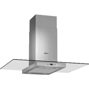 Neff I89EH52N0B Stainless Steel 90cm Chimney Cooker Hood With Flat Glass Canopy