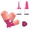 electriQ 4 Heart Shaped Ice Lolly Moulds
