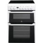 Indesit ID60C2WS 60cm Double Oven Electric Cooker With Ceramic Hob - White